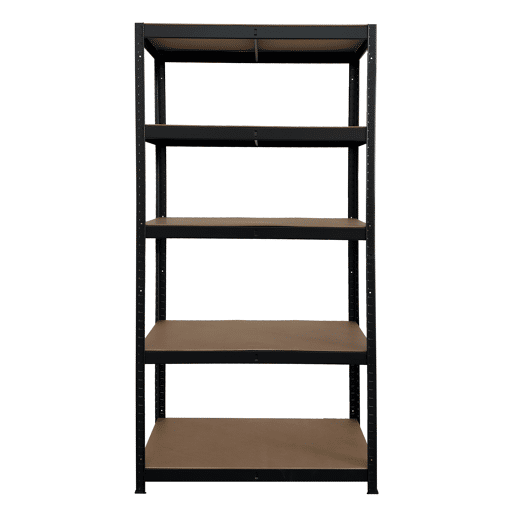 Estante AMY 90x180x40cm com 5 prateleiras preto