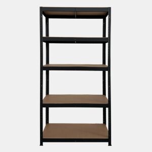Estante AMY 90x180x40cm com 5 prateleiras preto
