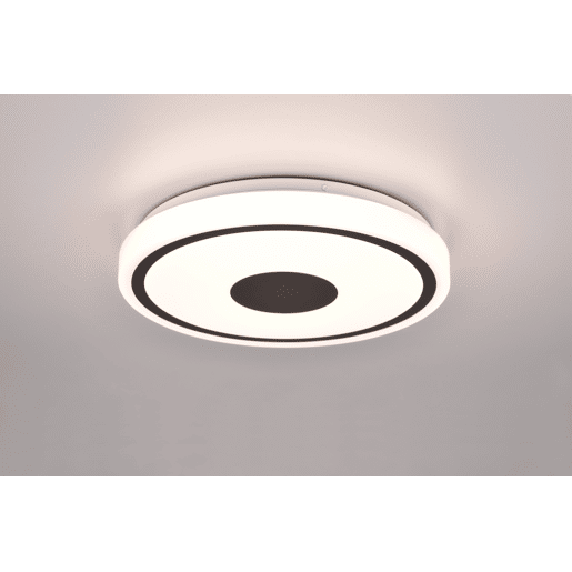 Plafon LED BUNDA 18w diâmetro 34cm preto