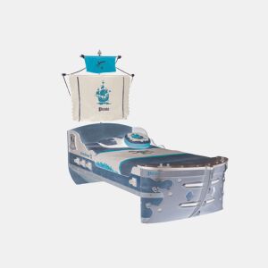 Cama pirata HOOK 90x190cm castanho