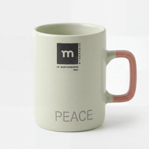 Chávena de café LOVEAPEACE 180cc em cores sortidas