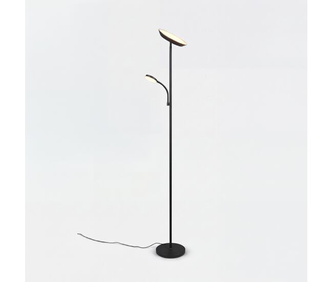 Lámpara de pie spectre led 17w 6500k 178x25x25cm negro