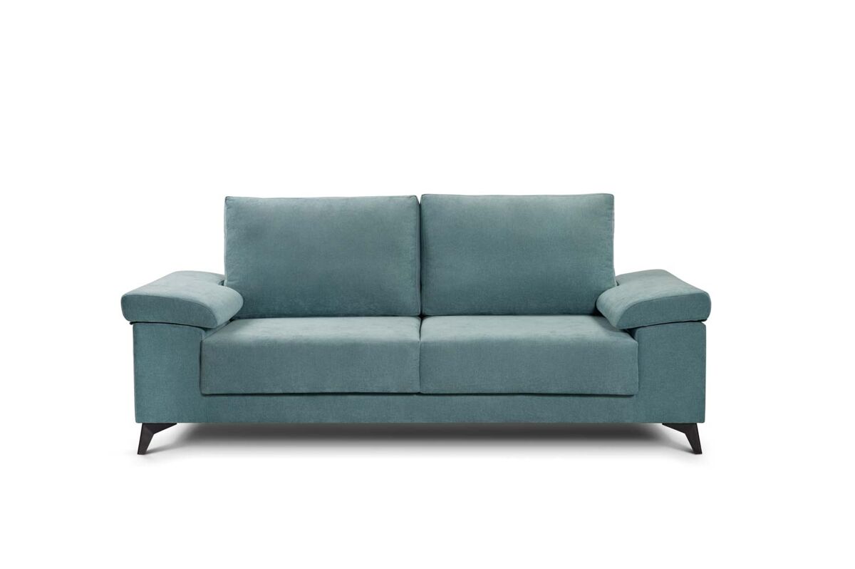 Sofá de 3 plazas eli color turquesa