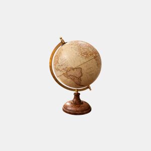 Figura GLOBO TERRÁQUEO 12,5cm bege