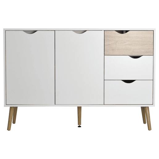 Aparador VIXEN com 2 portas e 3 gavetas