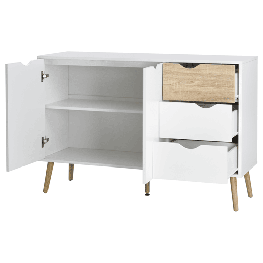 Aparador VIXEN com 2 portas e 3 gavetas