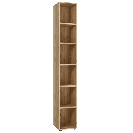 Estante de 6 compartimentos 34,7x230,1cm para livraria HARMONIA