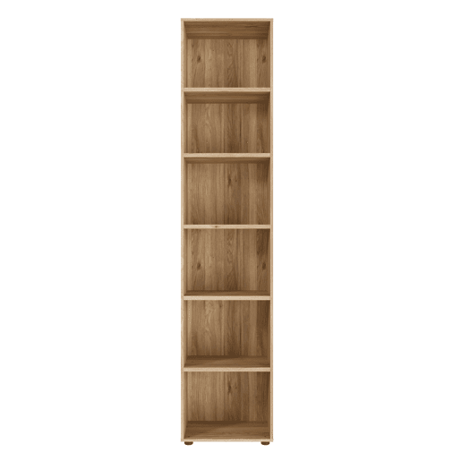 Estante de 6 compartimentos 49,7x230,1cm para livraria HARMONIA