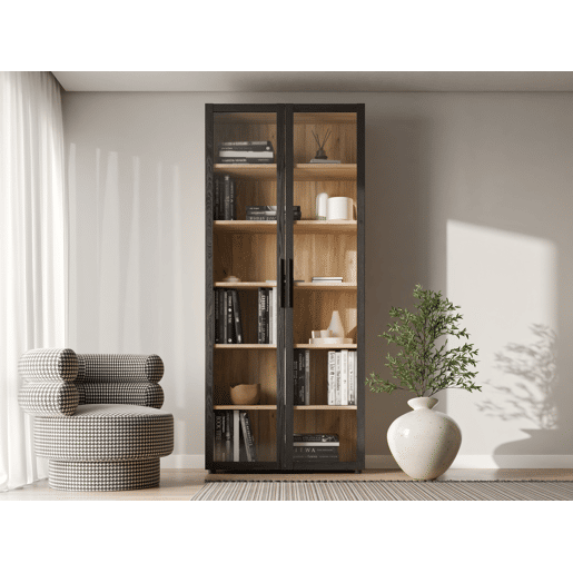 Vitrine 2 portas para estante HARMONIA