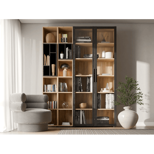 Vitrine 2 portas para estante HARMONIA