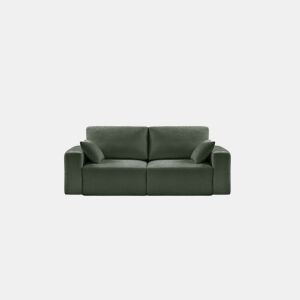 Sofá 3 lugares 214cm ROUND cor verde