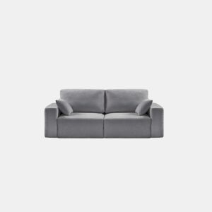 Sofá 3 lugares 194cm ROUND cor cinza escuro