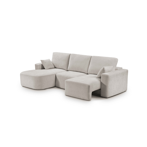 Chaise longue esquerda 294cm ROUND cor bege Chaise longue esquerda 294cm ROUND cor bege