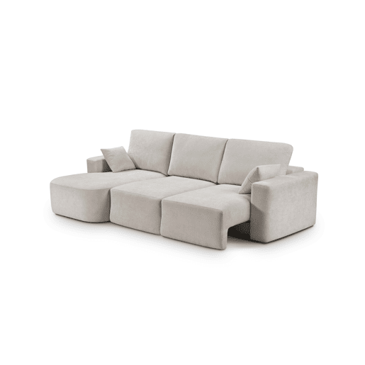 Chaise longue esquerda 294cm ROUND cor bege Chaise longue esquerda 294cm ROUND cor bege