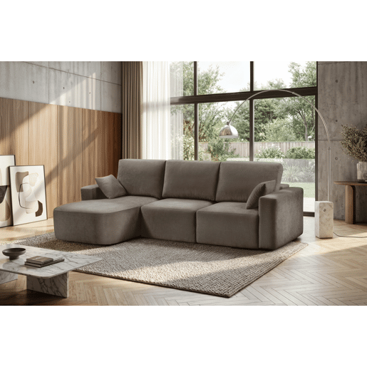 Chaise longue esquerda 294cm ROUND cor vison