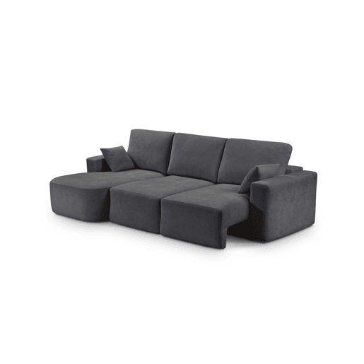 Chaise longue esquerda 294cm ROUND cor antracite Chaise longue esquerda 294cm ROUND cor antracite