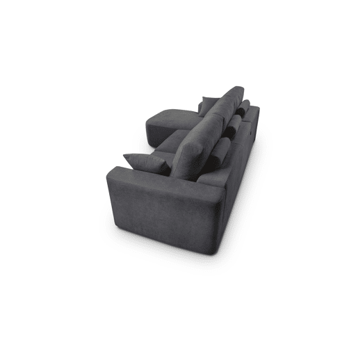 Chaise longue esquerda 294cm ROUND cor antracite Chaise longue esquerda 294cm ROUND cor antracite