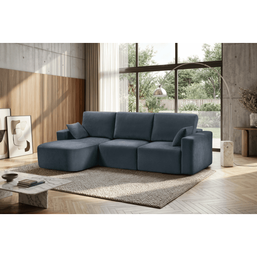 Chaise longue esquerda 294cm ROUND cor azul