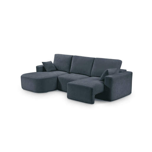 Chaise longue esquerda 294cm ROUND cor azul