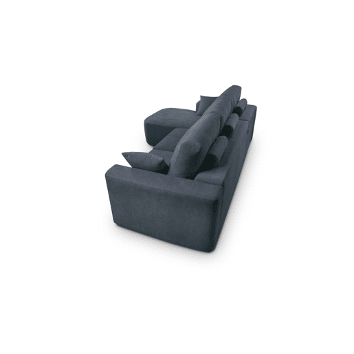 Chaise longue esquerda 294cm ROUND cor azul