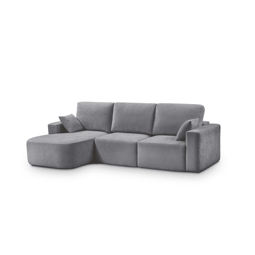 Chaise longue esquerda 294cm ROUND cor cinza escuro