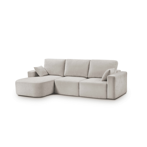 Chaise longue esquerda 234cm ROUND cor bege
