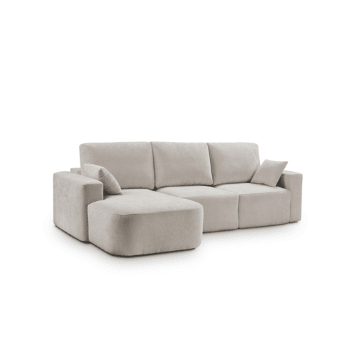 Chaise longue esquerda 234cm ROUND cor bege