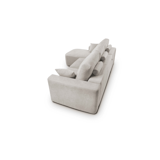 Chaise longue esquerda 234cm ROUND cor bege