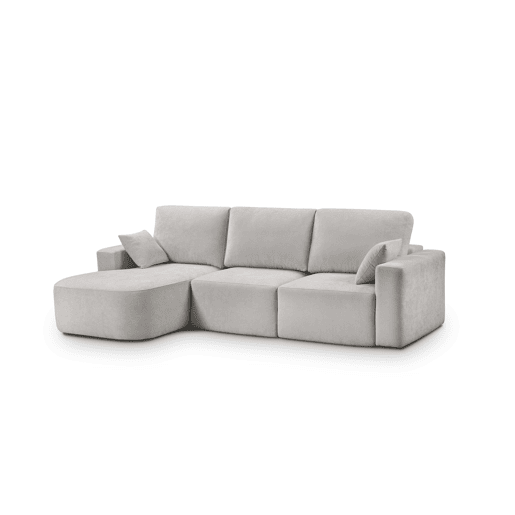 Chaise longue esquerda 234cm ROUND cor cinza claro Chaise longue esquerda 234cm ROUND cor cinza claro