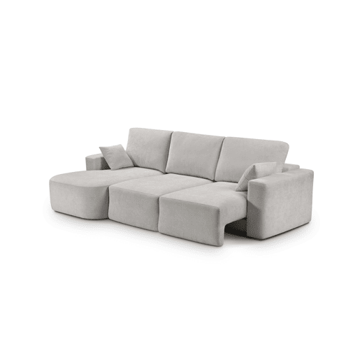 Chaise longue esquerda 234cm ROUND cor cinza claro Chaise longue esquerda 234cm ROUND cor cinza claro
