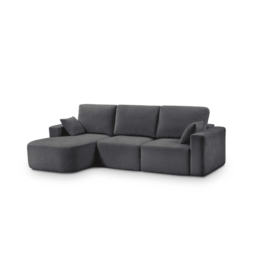Chaise longue esquerda 234cm ROUND cor antracite Chaise longue esquerda 234cm ROUND cor antracite