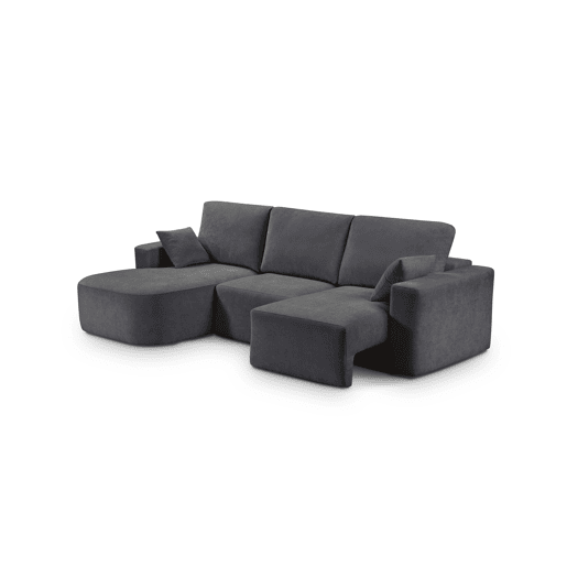 Chaise longue esquerda 234cm ROUND cor antracite Chaise longue esquerda 234cm ROUND cor antracite