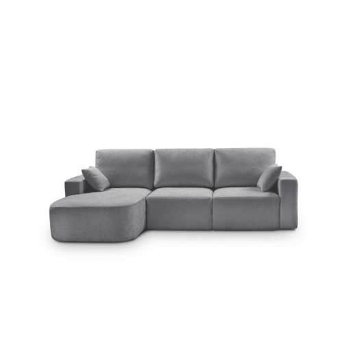 Chaise longue esquerda 234cm ROUND cor cinza escuro Chaise longue esquerda 234cm ROUND cor cinza escuro
