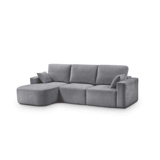 Chaise longue esquerda 234cm ROUND cor cinza escuro Chaise longue esquerda 234cm ROUND cor cinza escuro
