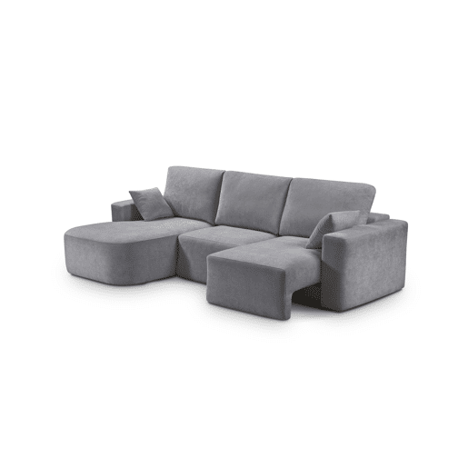 Chaise longue esquerda 234cm ROUND cor cinza escuro Chaise longue esquerda 234cm ROUND cor cinza escuro