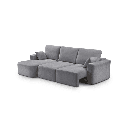 Chaise longue esquerda 234cm ROUND cor cinza escuro Chaise longue esquerda 234cm ROUND cor cinza escuro