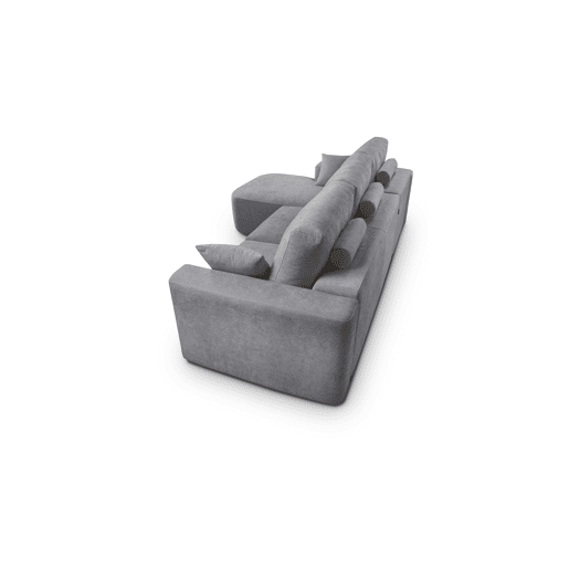 Chaise longue esquerda 234cm ROUND cor cinza escuro Chaise longue esquerda 234cm ROUND cor cinza escuro