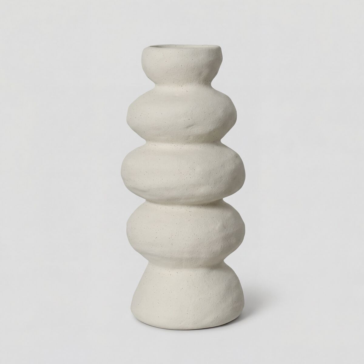 Jarrón STONE de gres 30,2x13,5cm