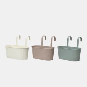 Canteiro de metal cores sortidas 25x16x32cm