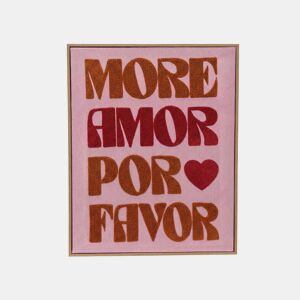 Quadro em tecido AMOR 50x40x2,3cm