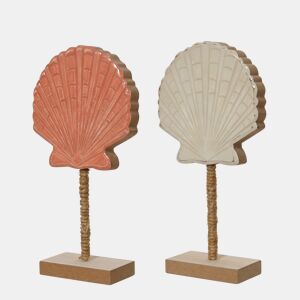 Figura CONCHA MDF cores sortidas 24x14x4cm
