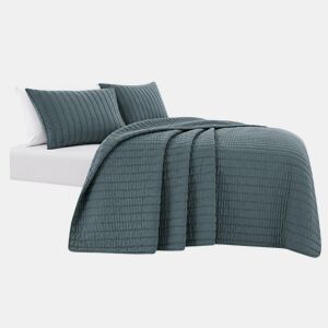Colcha de algodão BOUCHA para cama de 90cm cinza