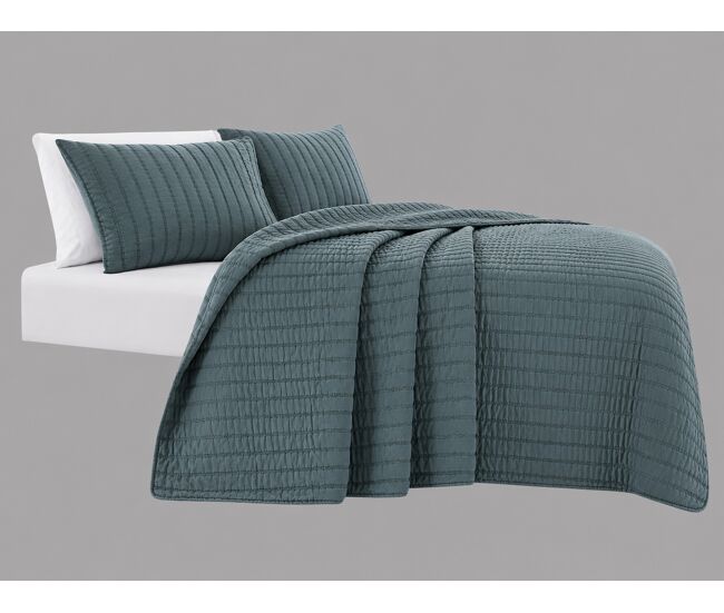 Colcha algodón boucha cama 135cm color gris
