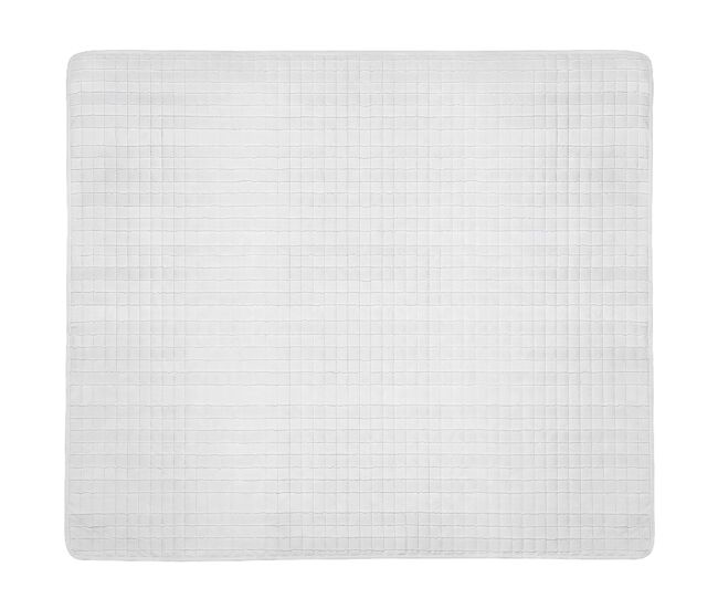 Colcha algodón pisa cama 90cm color blanco