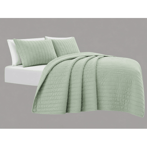 Colcha de algodão VICENZA para cama de 90cm verde
