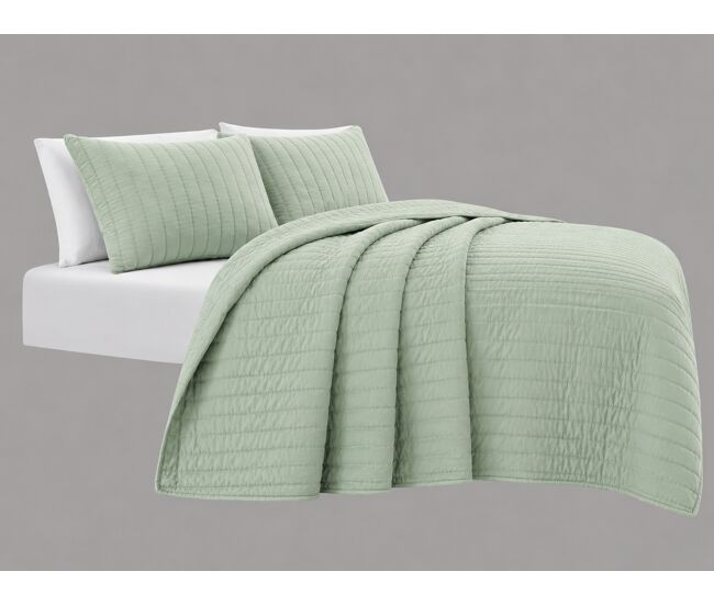 Colcha algodón vicenza cama 90cm color verde