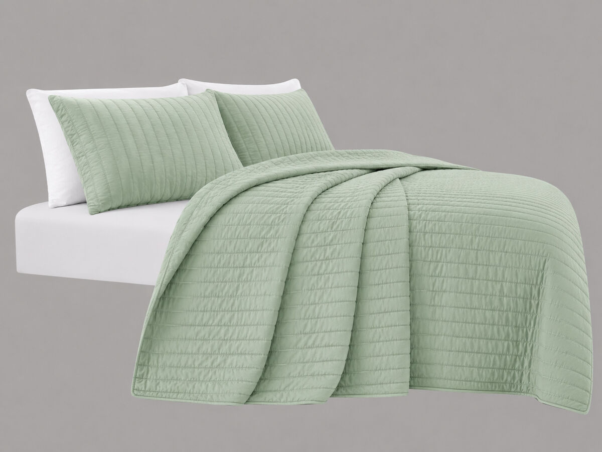 Colcha algodón vicenza cama 150cm color verde