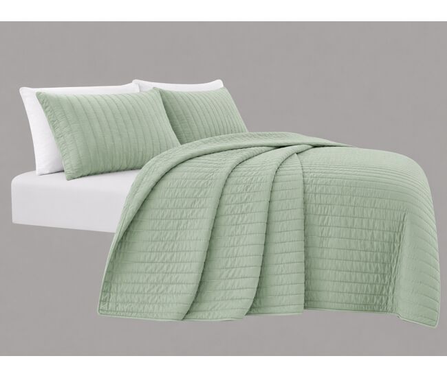 Colcha algodón vicenza cama 150cm color verde