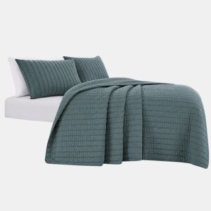 Colcha de algodão VICENZA para cama de 90cm cinza