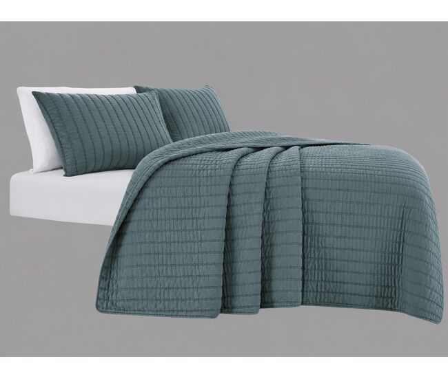 Colcha algodón vicenza cama 90cm color gris